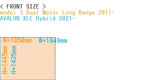#model 3 Dual Motor Long Range 2017- + AVALON XLE Hybrid 2021-